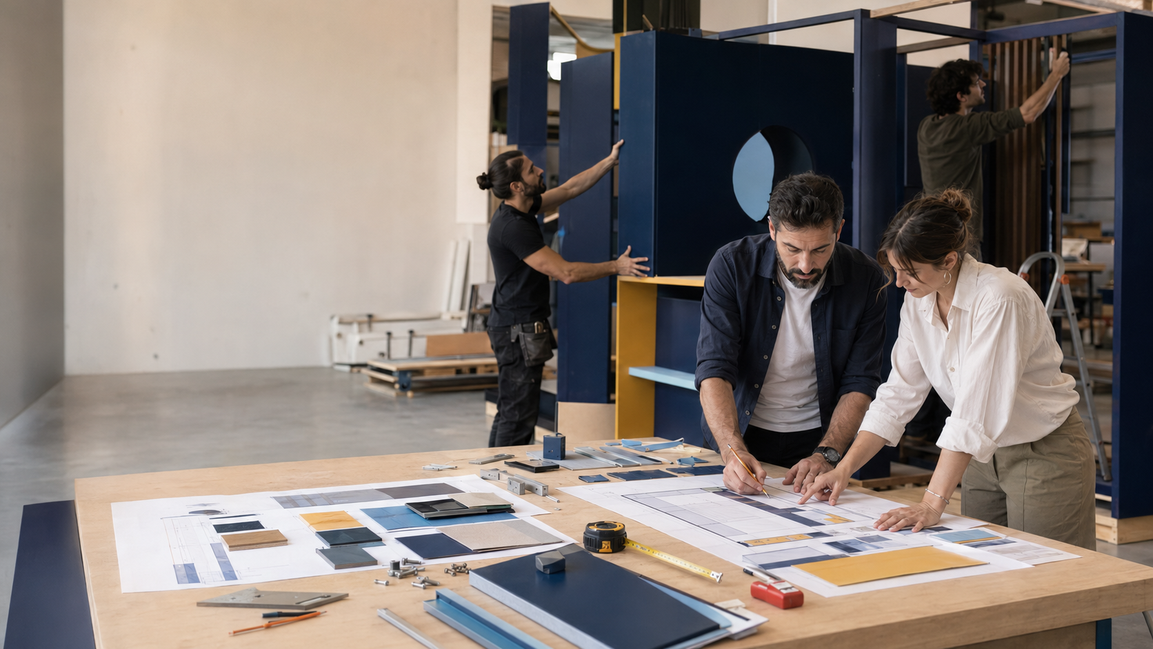 Un gruppo di professionisti progetta e realizza un’attivazione per un punto vendita